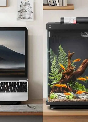 NEW XIAOMI Smart Desktop Fish Tank 10L Remote Feeding Via APP Professional Filtration System Work With Mi Home