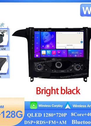 Car Radio Carplay Android 16 For Ford S Max S-MAX 2006-2015 For Ford Galaxy 2014 Bright black Auto Stereo Multimedia Player DPS