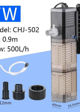 New 4-in-1 Aquarium Submersible Pump CHJ502/CHJ602/CHJ902/CHJ1502  Replacement Cotton Fish Tank Filtration Micro Water Pump