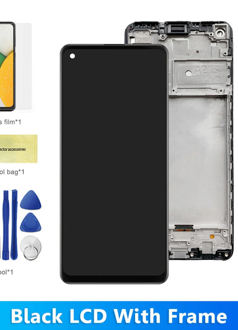 Schermo da 6,5 "A21S con cornice per pantalla Samsung Galaxy A21S A217F Display LCD Touch Screen Digitizer Sostituzione