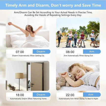 PGST Wireless Home Security Alarm System Tuya GSM 4G WIFI Smart Home 433MHz Smart Life App Control With Alexa