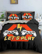 Gamepad Polyester Duvet Cover Set Colourful Button King Play Gamer Bedding Set Kids Teens Man Video Game for Child