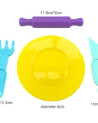 Play-Doh Molds for Kids Food Plastic Fruit Vegetable Dumpling Noodle Mold Knife Fork Bowl Plate Clay Accessories Toys