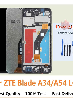 Mobile Phone Lcds For ZTE Blade A34,A54,LCD DIsplay Touch Screen Digitizer Panel With Frame Assembly Replacement Repair Parts6.6