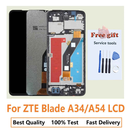 Mobile Phone Lcds For ZTE Blade A34,A54,LCD DIsplay Touch Screen Digitizer Panel With Frame Assembly Replacement Repair Parts6.6