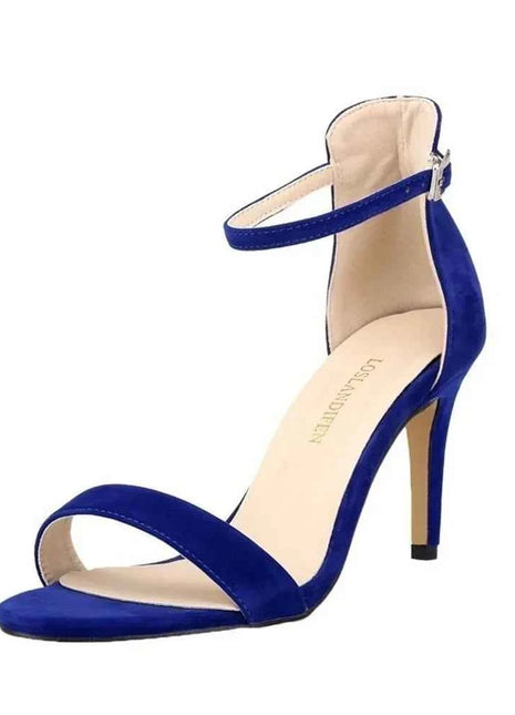 Nuove Scarpe da Donna Sexy con Tacco Alto 9cm, Sandali Estivi con Cinturino alla Caviglia, Scarpe da Festa e Matrimonio Rosse