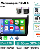 Android 15 For Volkswagen VW POLO 5 Sedan 2008 - 2023 Car Radio Navigation Multimedia Player Carplay Auto Stereo DSP WIFI+4G GPS