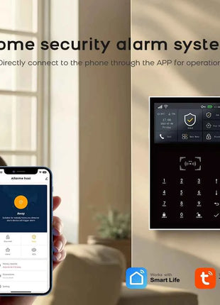 Sistema di sicurezza allarme wireless Smart Tuya GSM con sensore di movimento PIR e telecomando per la protezione del magazzino del negozio di villa