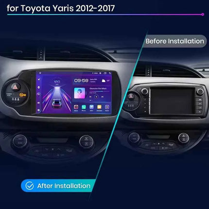 Junsun Wireless CarPlay Android Auto Car Radio For Toyota Yaris 2012 2013 20014 2015-2017 GPS Multimedia 2 din