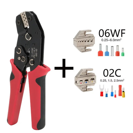 Set di strumenti per crimpare Pinze pressate Strumenti per elettricisti Terminali elettrici Morsetto Elettronica Premendo il connettore Mascelle a mano 58B