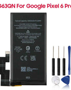 Original Replacement Battery For Google Pixel6 Pro Pixel 6 Pro 6A Pixel6A GMSB3 G63QN GLU7G Genuine Phone Battery