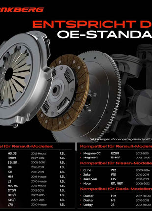 Kit Frizione Frankberg 1x per Mercedes-Benz Citan Box/MPV W415 Citan Mixto (Doppia Cabina) Citan Tourer Nissan A4152501000