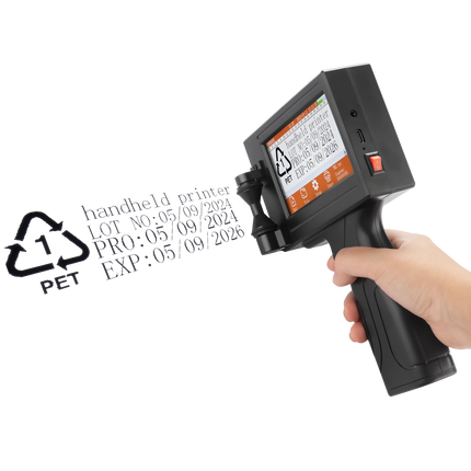 YS300 12.7mm English languages code date number logo expiry date label plastic carton hand jet handheld thermal inkjet printer