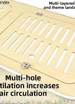 80cm Hamster Cage Large Spacious Habitat for Syrian Dwarf Hamsters Luxury Modular Acrylic Rodent Mansion Deluxe Pet Enclosure