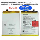 2025 Years 5000mAh BLP729 Original Battery For OPPO Realme 5S 5i 5 Pro Realmi C3 C3i C11 C20 C21 C21Y Narzo 50i Batteries