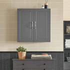 SoBuy FRG231 Hanging wardrobe Bath wardrobe with Two Doors Kitchen wardrobe Medicine wardrobe Closet Bathroom furniture