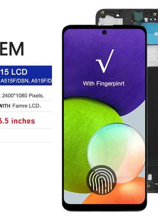 New Tested Display For Samsung A51 LCD Touch Screen A515F Digitizer Assembly AMOLED For Samsung A51 LCD SM-A515F/DS Replacement