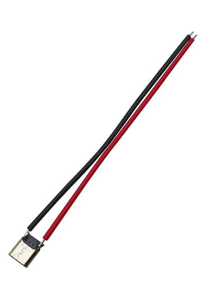 2/5/10 Pezzi Connettore USB Tipo C 10cm a 2 Pin Maschio e Femmina per Saldatura, Presa di Ricarica USB-C per Porte di Ricarica di Telefoni Cellulari
