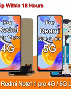 High Quality For Xiaomi Redmi Note 11 Pro LCD 2201116TG Touch Screen Digitizer with Frame For Redmi Note11Pro 5G 21091116I LCD