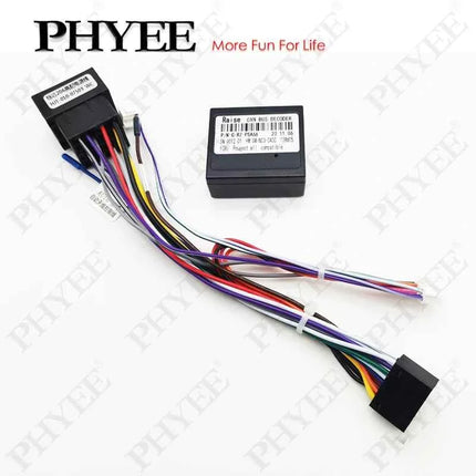 Cablaggio ISO CAN Bus, protocollo VAN con ritenzione SWC, adattatore cavo Android Plug&Play da 16 pin, per Peugeot 206 307 Citroen Xsara