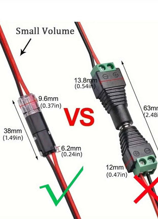 Electric Wire Connector No Strip Quick Dual Line Cable Interconnection Detachable Automotive Terminal Plug Universal Quality