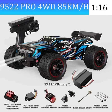 SCY9522PRO Super Brushless Motor Remote Control Car 85 km/h or 50 km/h High-Speed 4WD 1:16 Scale Model Racing Car Boy Toy Gift