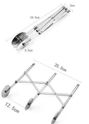 3/5/7 Wheels Cutter Dough Divider Side Pasta Knife Flexible Roller Blade Pizza Pastry Peeler Stainless Steel Bakeware Tools