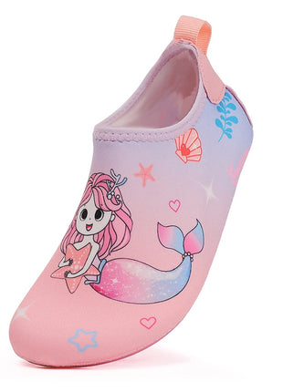 Scarpe da spiaggia per bambini Pantofole da interno per pavimenti morbidi per bambini Calzini da nuoto per lo snorkeling Pantofole per bambini antiscivolo per la casa a piedi nudi per ragazzi e ragazze