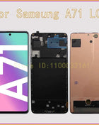 Display AMOLED Per Samsung A71 LCD A715F Schermo Digitizer Assembly Per Samsung Galaxy A71 Display SM-A715W SM-A715F/DS LCD