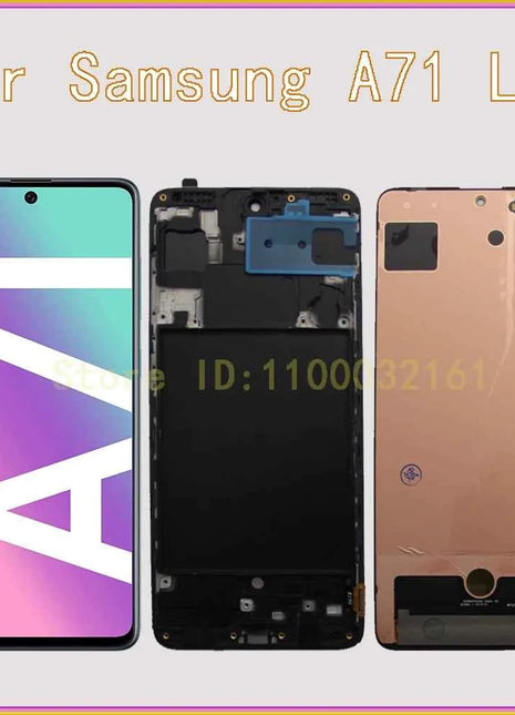 Display AMOLED Per Samsung A71 LCD A715F Schermo Digitizer Assembly Per Samsung Galaxy A71 Display SM-A715W SM-A715F/DS LCD
