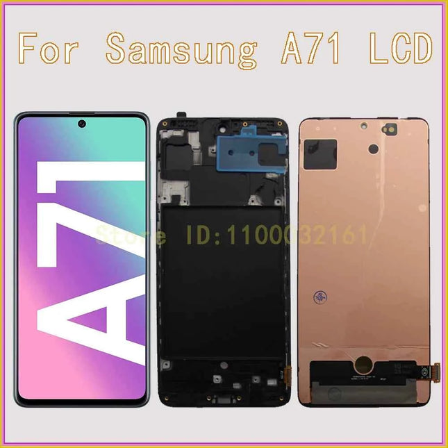 Display AMOLED Per Samsung A71 LCD A715F Schermo Digitizer Assembly Per Samsung Galaxy A71 Display SM-A715W SM-A715F/DS LCD