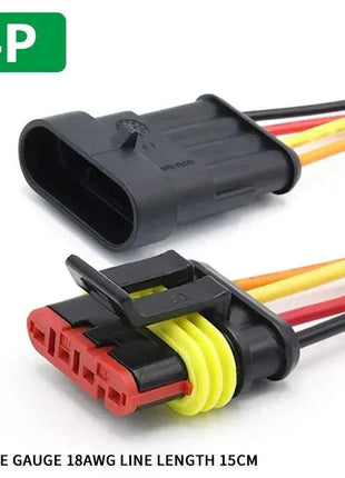 5/20/100sets HID Waterproof Connectors 1/2/3/4/5/6 Pin Car Electrical Wire Connector Plug Truck Harness with 15CM Wire Cable