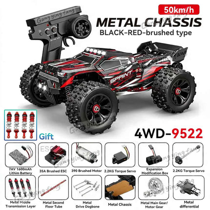 RC Car Brushless 4WD 9522PRO 85KM/H High Speed  Off-Road Drift Remote Control Car 1:16 Professional Racing Cars 9522 50KM/H