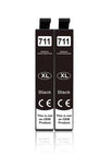 2pcs Black / China Mainland