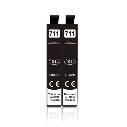 InkGarden T0711 Ink Cartridge For Epson Stylus SX110 SX215 SX218 SX400 SX405 SX410 SX415 SX510W SX515W DX7400 Printer