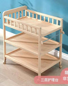 Diaper Changing Tables Solid Wood Baby Care Table Massage Bath Integrated Multifunctional Baby Bed Changing Table