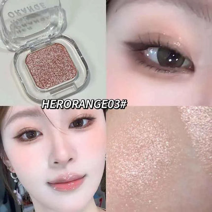 Gothic Red Brown Smoked Matte Eyeshadow Palette Smooth Shimmer Monochrome Eye Shadow Long-Lasting Brightening Silkworm Pigments