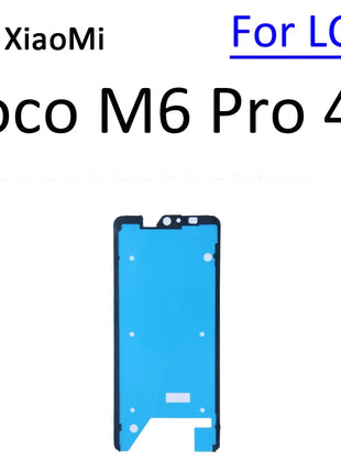 For Xiaomi Poco F5 F6 M6 X6 Pro Mi Civi 1S 2 3 4G LCD Display Back Cover Housing Sticker Tape Adhesive Parts