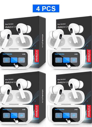 Original Thinkplus Wireless Bluetooth Earphones ANC Noise Reduction Earbuds HD Mic Call Gamer Headsets LED Touch Screen Control