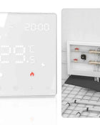 Moes Smart WiFi Zigbee Floor Heating Thermostat Tuya Compatible APP Control Schedule Energy Saving Child Lock Touchscreen
