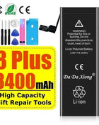 High Capacity Battery For iPhone 4 4S 5 5S 5C SE 2020 6 6S 7 8 SE2 Plus X XR XS 11 Pro Max Mobile Phone Pack New 0 Cycle Seal
