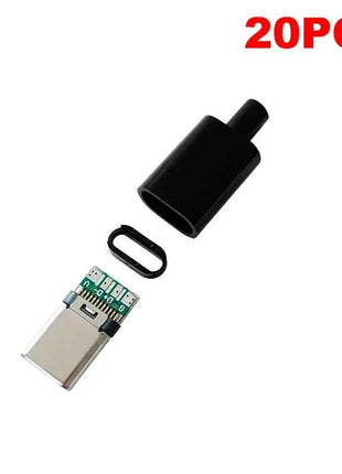 10pcs Type C usb3.1 3A fast charging USB Connectors Male Jack Tail Plug Electric Terminals welding DIY data cable accessories