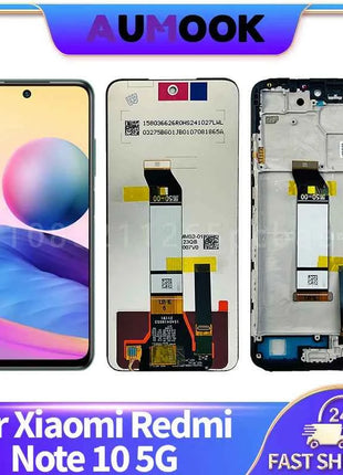 Per Xiaomi Redmi Nota 10 5G Display LCD Touch Screen Digitizer Assembly M2103K19G M2103K19C Sostituzione Dello Schermo LCD parti di riparazione
