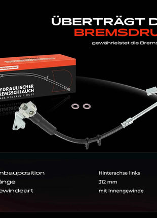 Tubo Freno Posteriore Sinistro Frankberg 1x per Jeep Commander XH Grand Cherokee PHD1125 H620928 2202857