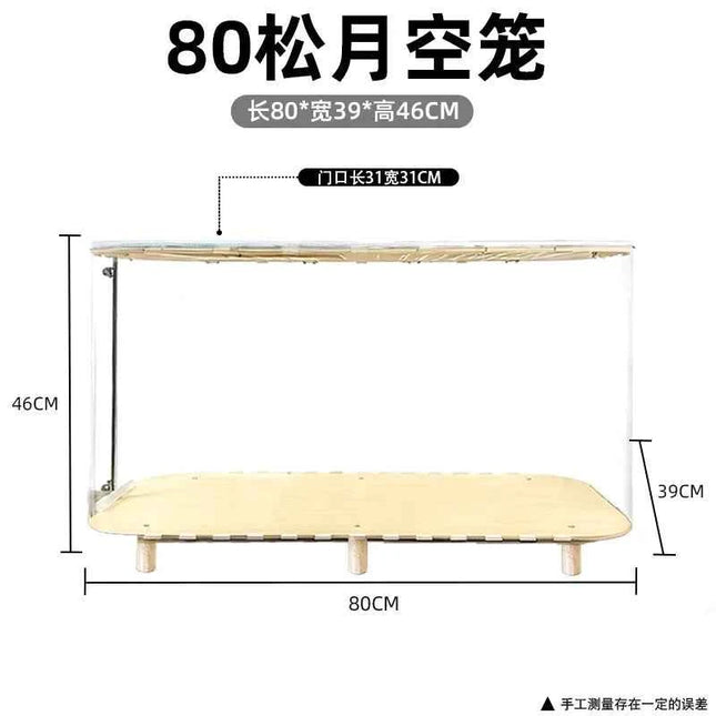 80cm Hamster Cage Large Spacious Habitat for Syrian Dwarf Hamsters Luxury Modular Acrylic Rodent Mansion Deluxe Pet Enclosure