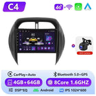 Podofo 6+128G Wireless CarPlay Android Auto Radio for Toyota RAV4 2003-2005(LHD) Car Multimedia Player GPS WIFI 2 Din Autoradio