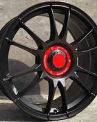 Ruote da corsa per auto in lega ultraleggera nera da 18 pollici 5x100 5x114.3 per Toyota Honda Mazda Subaru Volkswagen Polo Golf