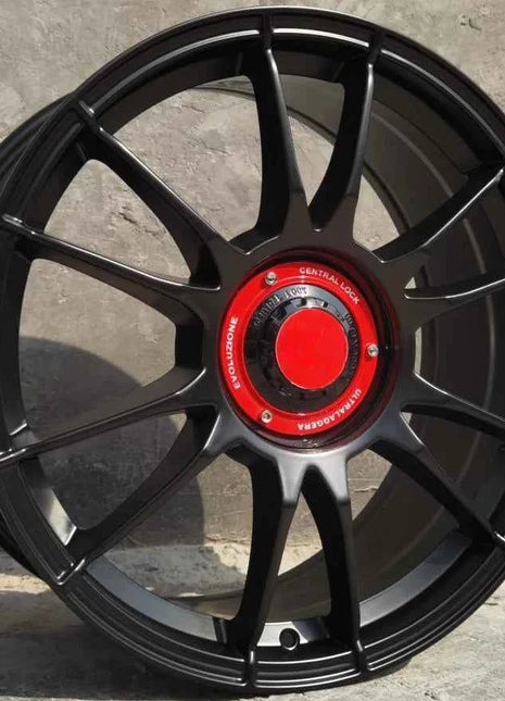 Ruote da corsa per auto in lega ultraleggera nera da 18 pollici 5x100 5x114.3 per Toyota Honda Mazda Subaru Volkswagen Polo Golf