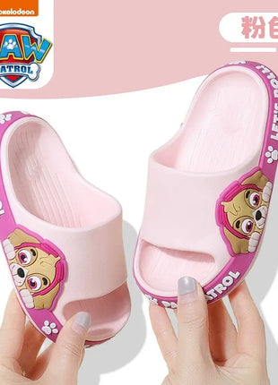 Paw Patrol Chase Zoccoli per bambini Scarpe per bambini per interni ed esterni, Decorazione traspirante con suola antiscivolo ad asciugatura rapida, comode pantofole
