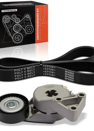 Frankberg 1x Set di cinghie a coste per VW Golf 4 Touran Audi A3 Seat Altea Leon Skoda Octavia K016PK900 7884-21256